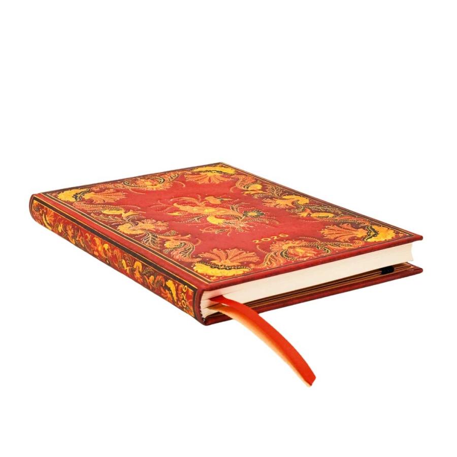 スケジュール帳 正規品 paperblanks ペーパーブランクス MIDI ハードカバー 2026年版 ダイアリー 日本語版 手帳 ミディ フィアンメッタ | paperblanks | 01