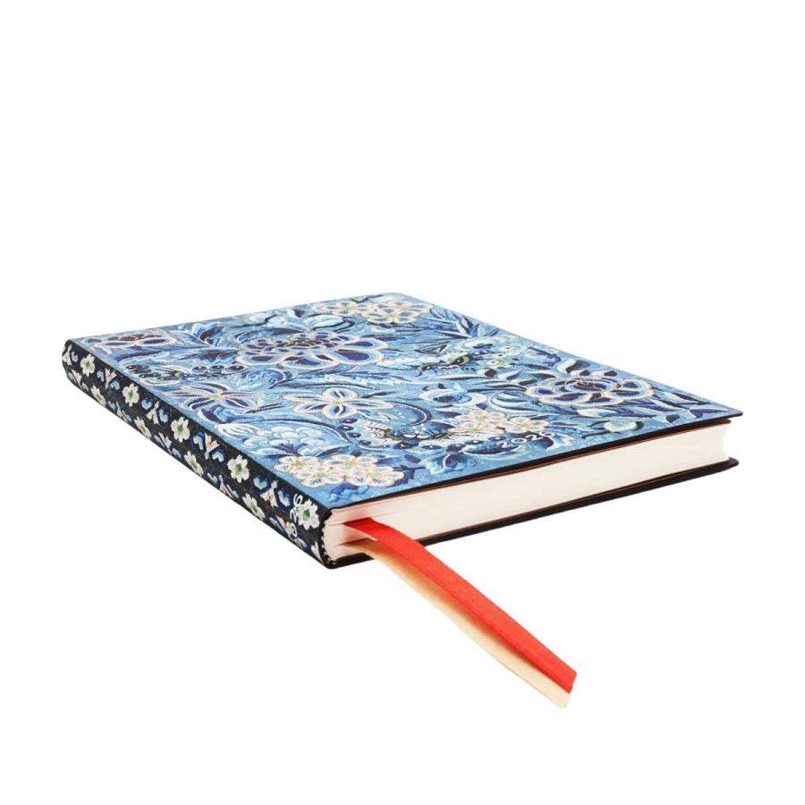 スケジュール帳 正規品 paperblanks ペーパーブランクス MIDI Flexis ソフトカバー 2026年 ダイアリー 日本語版 手帳 ミディ 青い柳 歴史をつむぐ漢服 | paperblanks | 01