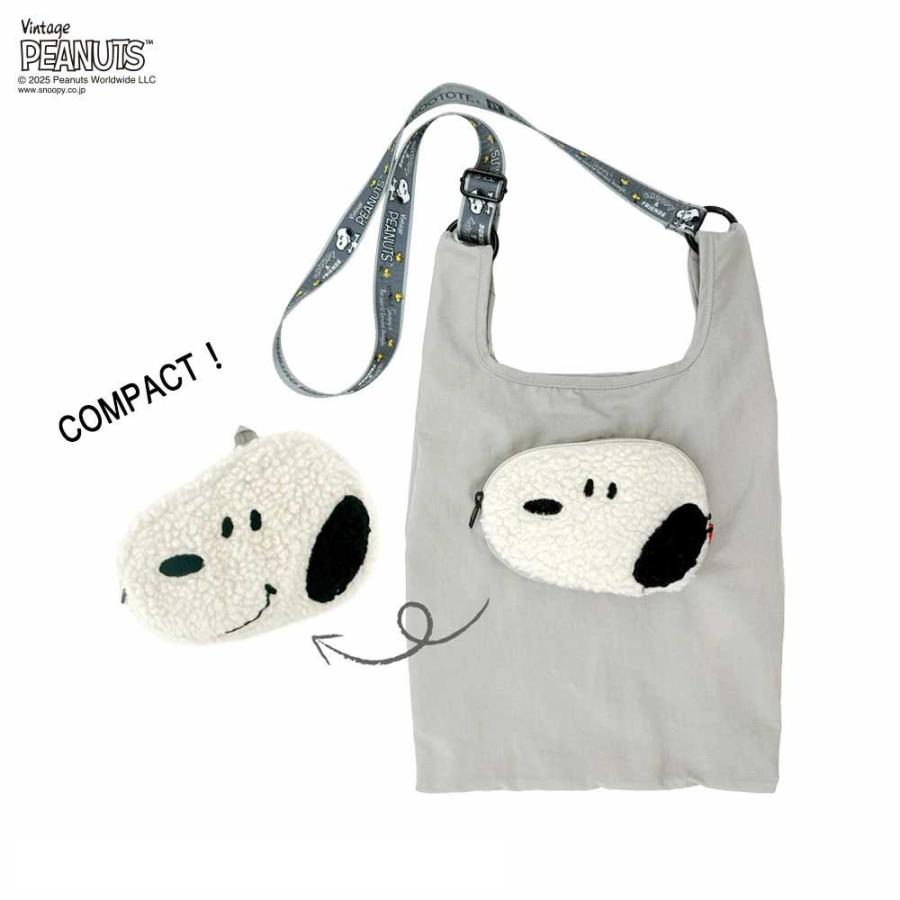 2025新作 スヌーピーバッグ ROOTOTE ルートート ルーショッパーミッド.ピーナッツ-0P スヌーピーグッズ トートバッグ Vintage PEANUTS 8459 スマイル | ROOTOTE