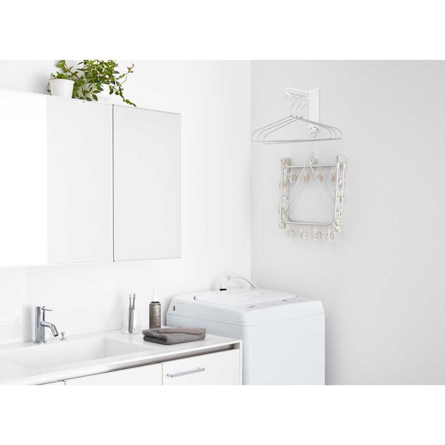 ハンガーフック 山崎実業 正規品 tower タワー 壁付けちょい干しハンガー 室内干し  10387 ホワイト | tower | 03