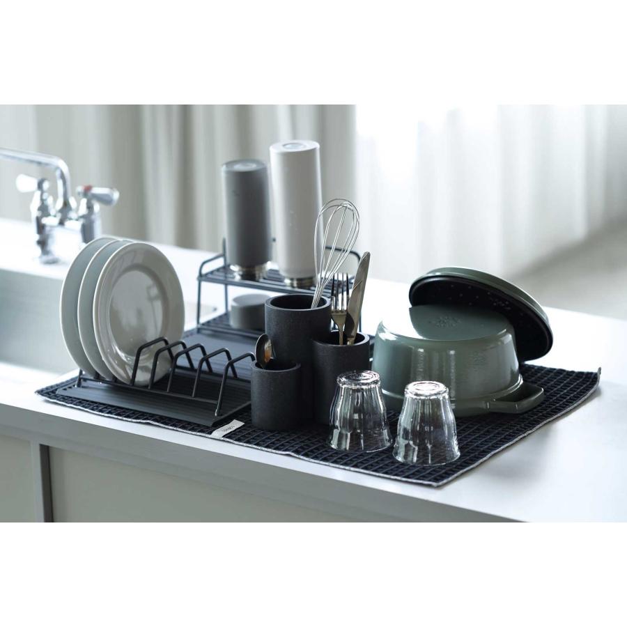 水切りマット 正規品 ideaco イデアコ WAFFLE Kitchen Cloth ティータオル 吸水マット ワッフル キッチンクロス グレー |  | 04