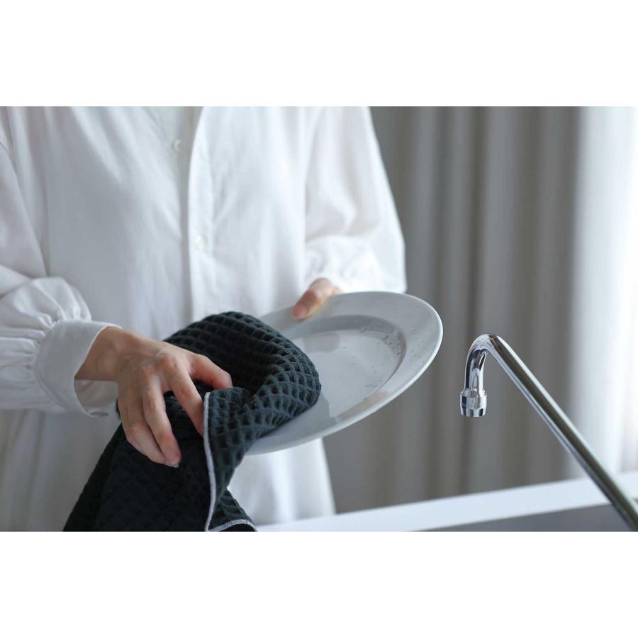 水切りマット 正規品 ideaco イデアコ WAFFLE Kitchen Cloth ティータオル 吸水マット ワッフル キッチンクロス ブリック |  | 03