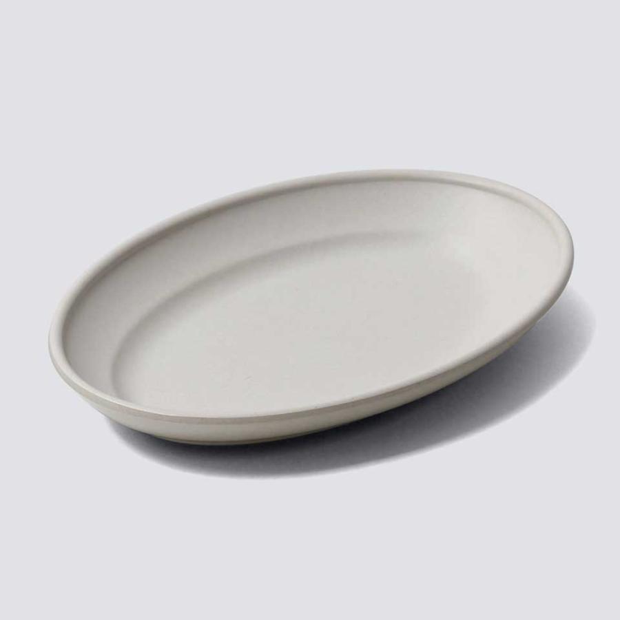 割れにくい食器 正規品 ideaco イデアコ Showa Grill M 環境にやさしい 昭和グリル 万能オーバル型プレート ココナッツホワイト | 