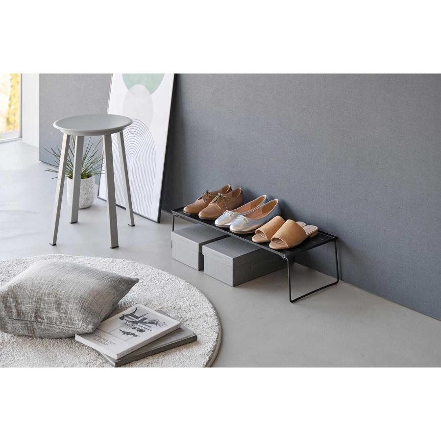 シューズラック 山崎実業 正規品 tower タワー 折り畳みシューズラック 玄関収納  10363 ブラック | tower | 04