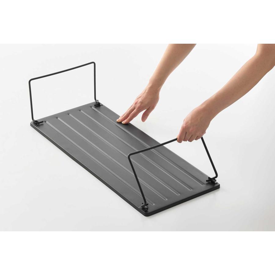 シューズラック 山崎実業 正規品 tower タワー 折り畳みシューズラック 玄関収納  10363 ブラック | tower | 06