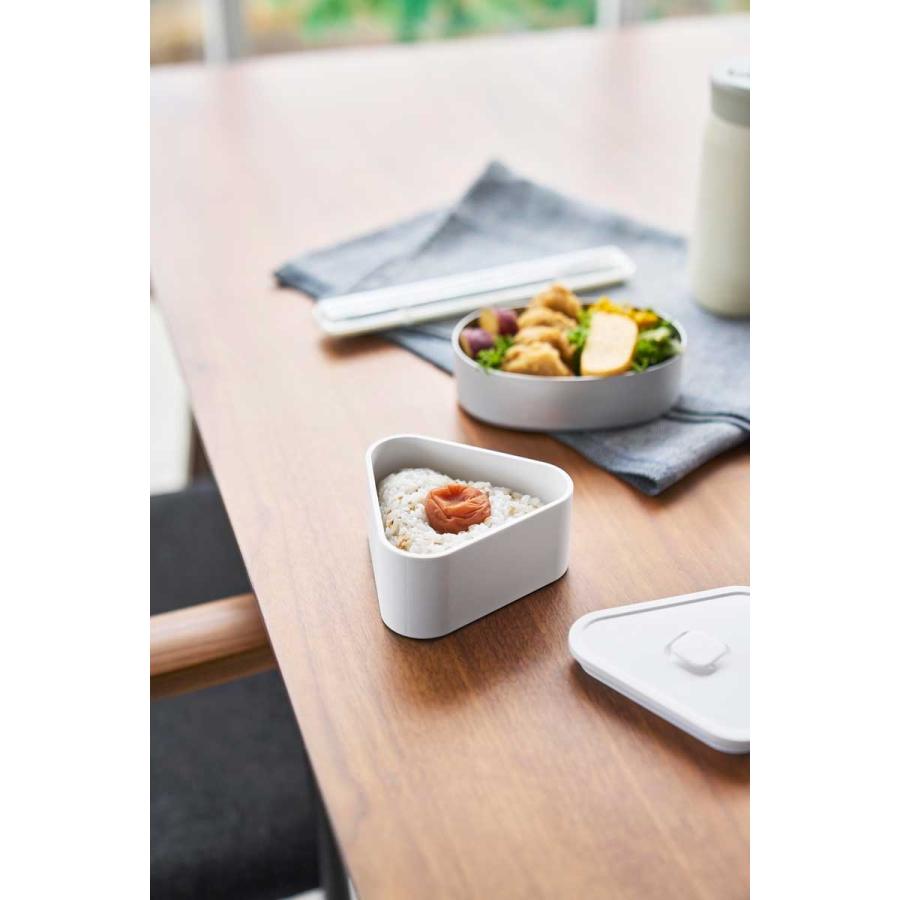 おにぎりケース 山崎実業 正規品 tower タワー バルブ付き密閉おにぎりケース 冷凍 電子レンジ 食洗機  10464 ホワイト | tower | 02