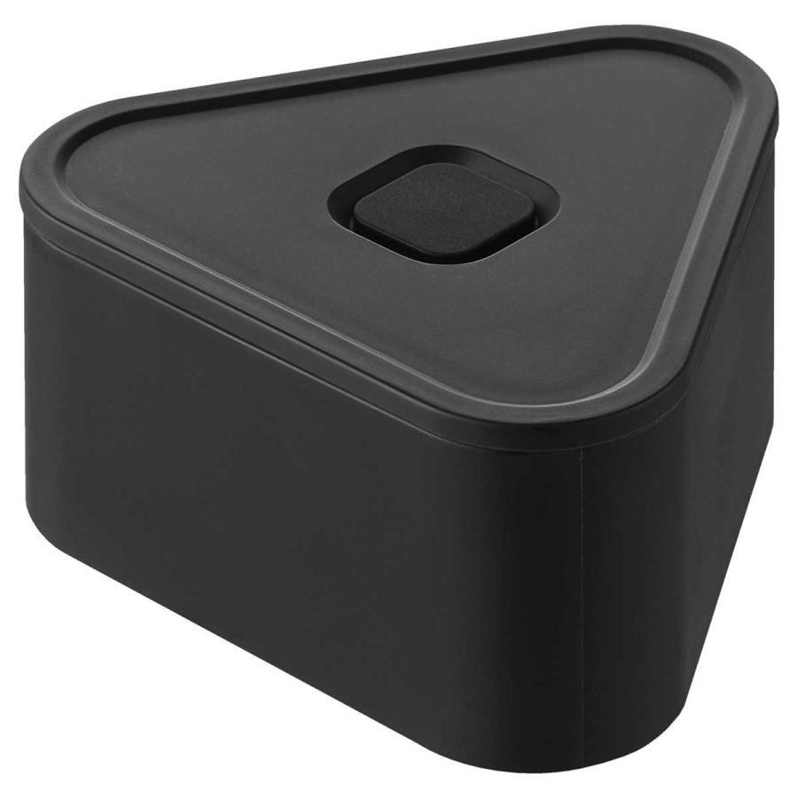 おにぎりケース 山崎実業 正規品 tower タワー バルブ付き密閉おにぎりケース 冷凍 電子レンジ 食洗機  10465 ブラック | tower | 01