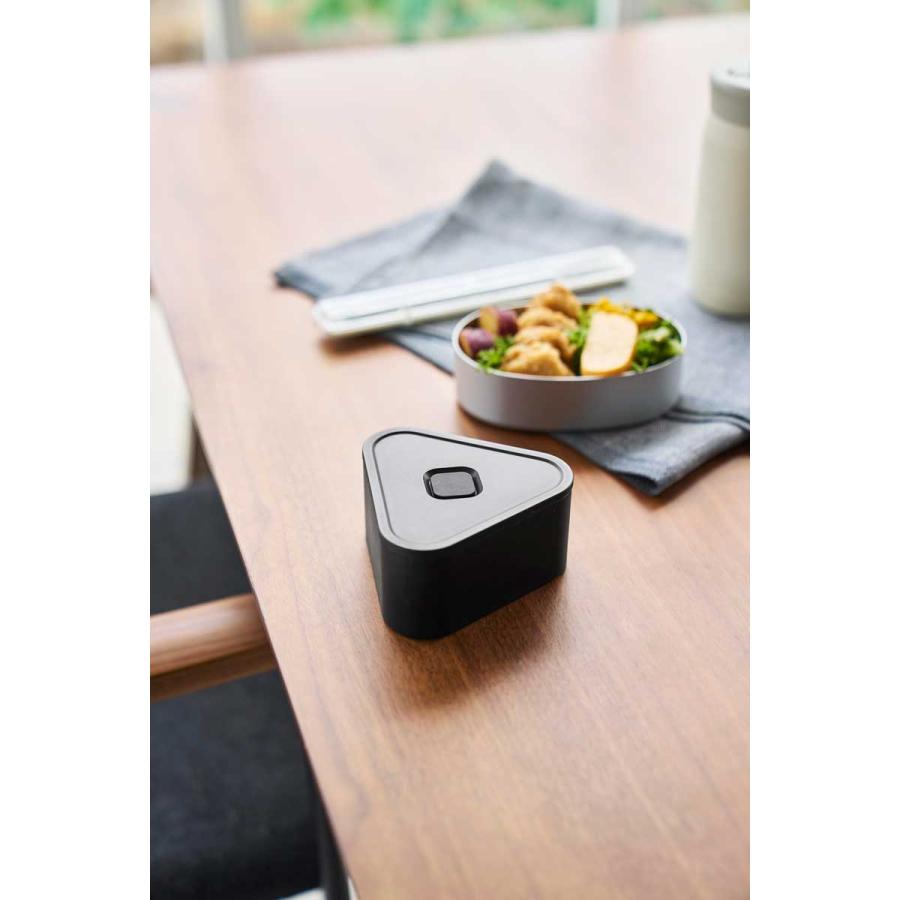 おにぎりケース 山崎実業 正規品 tower タワー バルブ付き密閉おにぎりケース 冷凍 電子レンジ 食洗機  10465 ブラック | tower | 03