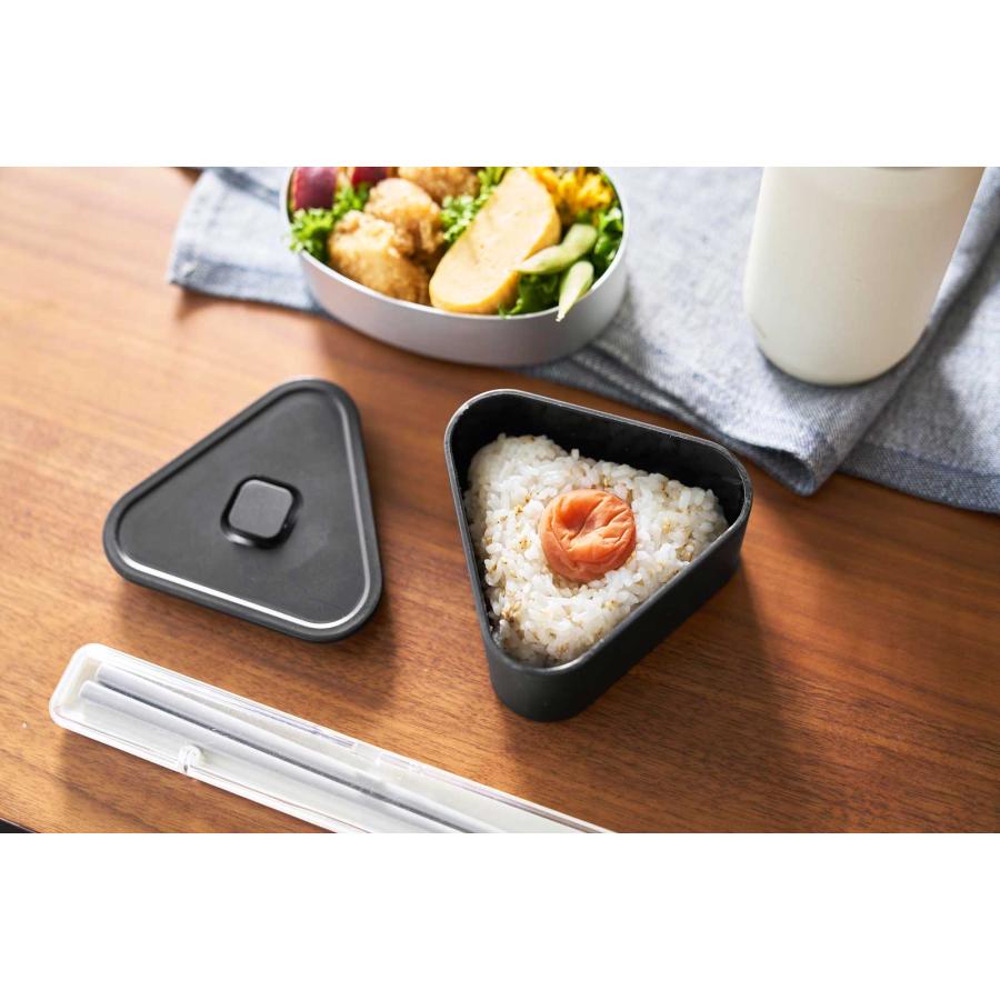 おにぎりケース 山崎実業 正規品 tower タワー バルブ付き密閉おにぎりケース 冷凍 電子レンジ 食洗機  10465 ブラック | tower | 06