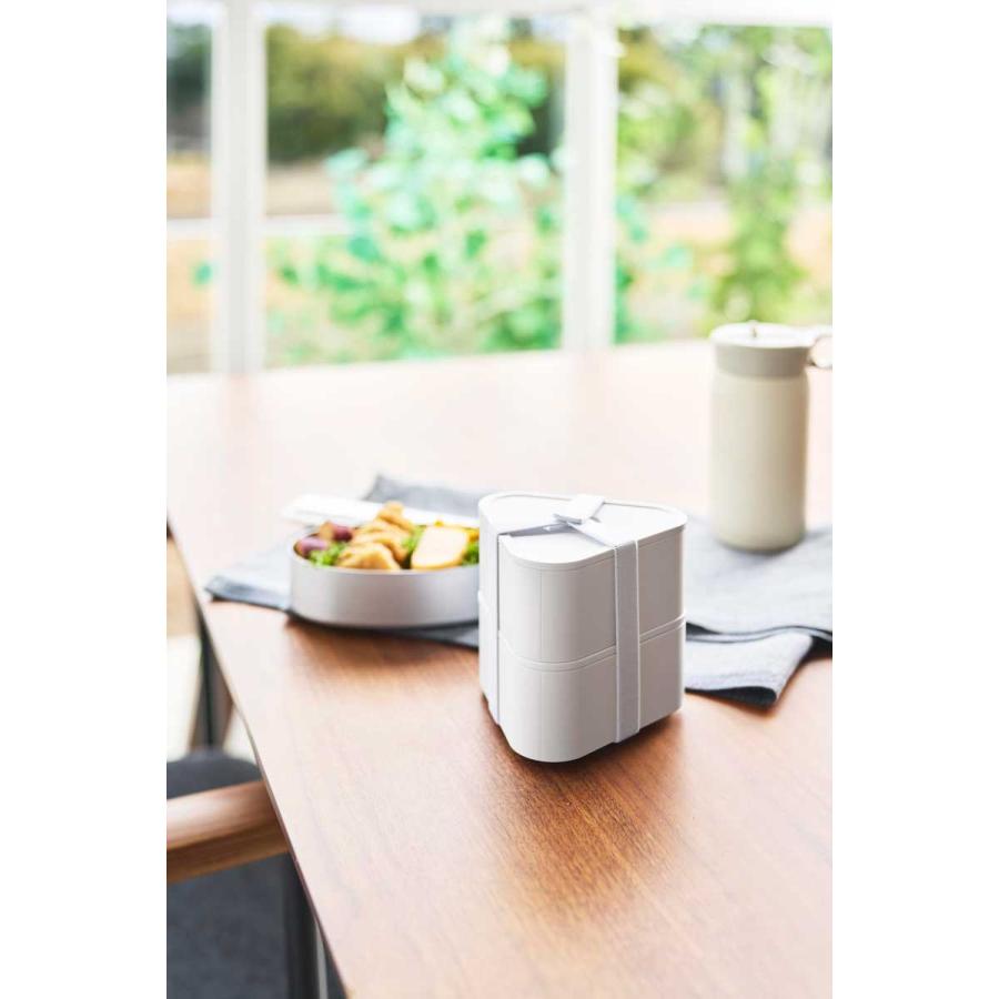 おにぎりケース 山崎実業 正規品 tower タワー バルブ付き密閉おにぎりケース 2個組 冷凍 電子レンジ 食洗機  10470 ホワイト | tower | 03