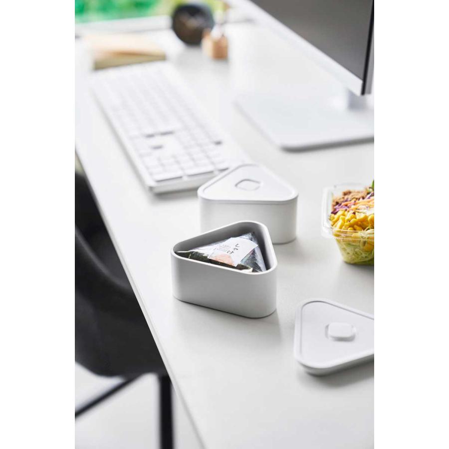 おにぎりケース 山崎実業 正規品 tower タワー バルブ付き密閉おにぎりケース 2個組 冷凍 電子レンジ 食洗機  10470 ホワイト | tower | 04