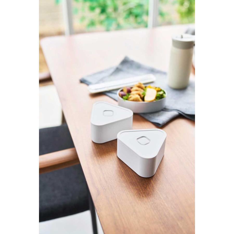おにぎりケース 山崎実業 正規品 tower タワー バルブ付き密閉おにぎりケース 2個組 冷凍 電子レンジ 食洗機  10470 ホワイト | tower | 05