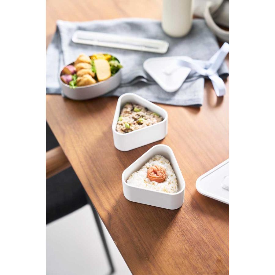 おにぎりケース 山崎実業 正規品 tower タワー バルブ付き密閉おにぎりケース 2個組 冷凍 電子レンジ 食洗機  10470 ホワイト | tower | 06