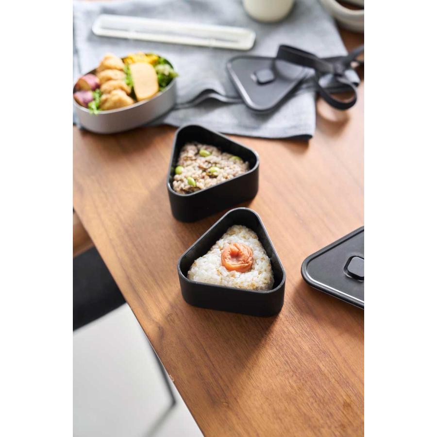おにぎりケース 山崎実業 正規品 tower タワー バルブ付き密閉おにぎりケース 2個組 冷凍 電子レンジ 食洗機  10471 ブラック | tower | 06