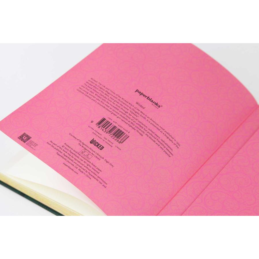 ノートブック 正規品 paperblanks ペーパーブランクス MIDI ハードカバー 罫線 高級ノート ミディ ウィキッド・コレクション ウィキッドの魔法 | paperblanks | 01