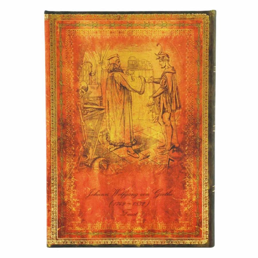 ノートブック 正規品 paperblanks ペーパーブランクス MIDI ハードカバー 罫線 高級ノート ミディ ゲーテ ファウスト | paperblanks | 02