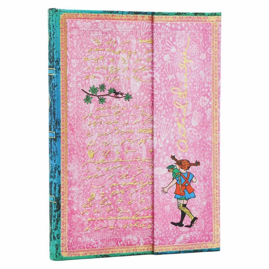 ノートブック 正規品 paperblanks ペーパーブランクス MIDI ハードカバー 罫線 高級ノート ミディ アストリッド・リンドグレーン 長くつ下のピッピ | paperblanks