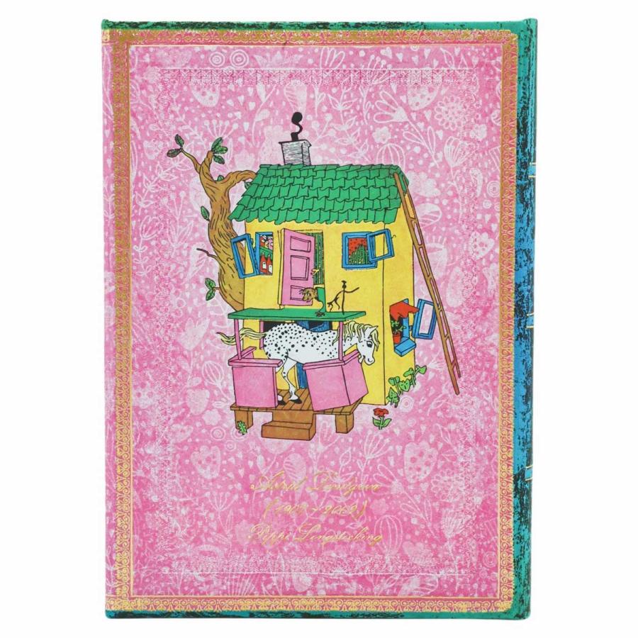 ノートブック 正規品 paperblanks ペーパーブランクス MIDI ハードカバー 罫線 高級ノート ミディ アストリッド・リンドグレーン 長くつ下のピッピ | paperblanks | 03