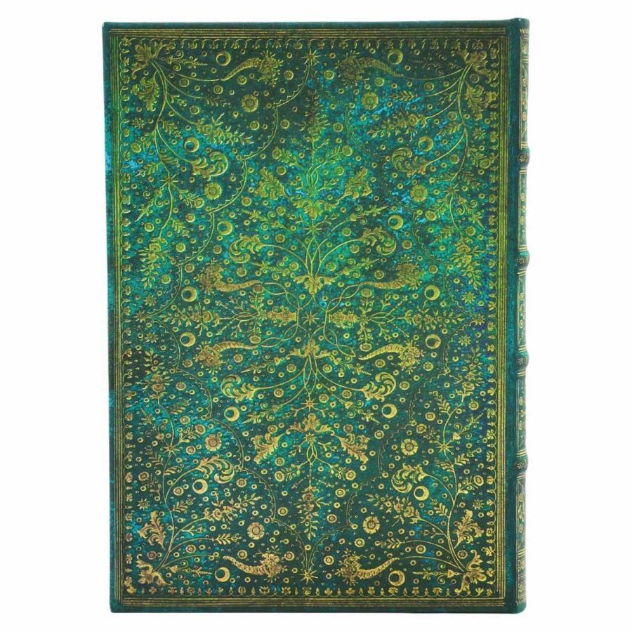 ノートブック 正規品 paperblanks ペーパーブランクス MIDI ハードカバー 罫線 高級ノート ミディ 自然の恵み エメラルドの花 | paperblanks | 03