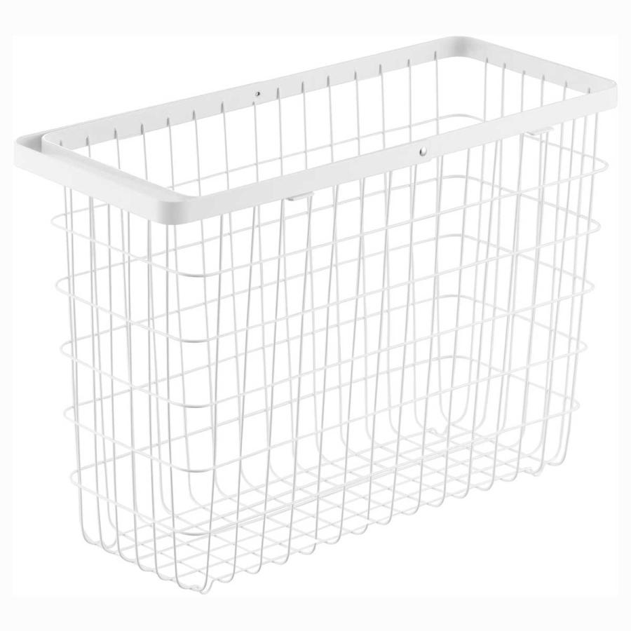 ランドリーバスケット 山崎実業 正規品 tower タワー ランドリーワイヤーバスケット スリム L 洗濯かご 洗濯カゴ  10003 ホワイト | tower | 01