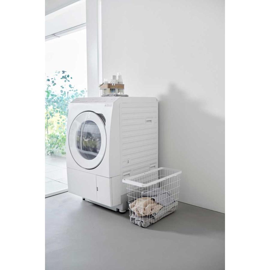 ランドリーバスケット 山崎実業 正規品 tower タワー ランドリーワイヤーバスケット スリム L 洗濯かご 洗濯カゴ  10003 ホワイト | tower | 02