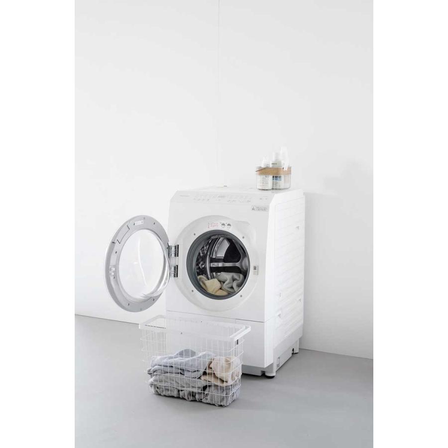 ランドリーバスケット 山崎実業 正規品 tower タワー ランドリーワイヤーバスケット スリム L 洗濯かご 洗濯カゴ  10003 ホワイト | tower | 04