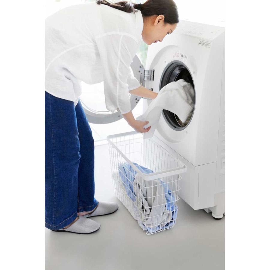ランドリーバスケット 山崎実業 正規品 tower タワー ランドリーワイヤーバスケット スリム L 洗濯かご 洗濯カゴ  10003 ホワイト | tower | 07