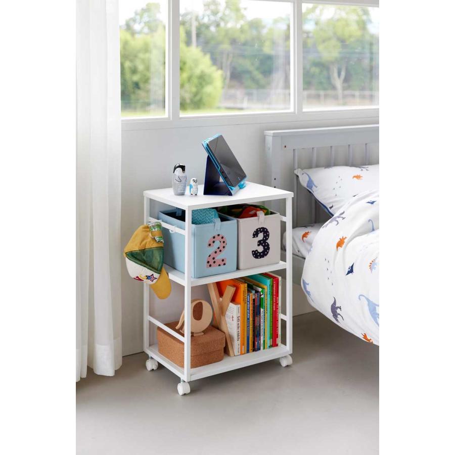 収納ワゴン 山崎実業 正規品 tower タワー 目隠しワゴン 天板付き キャスター付き  8466 ホワイト | tower | 05