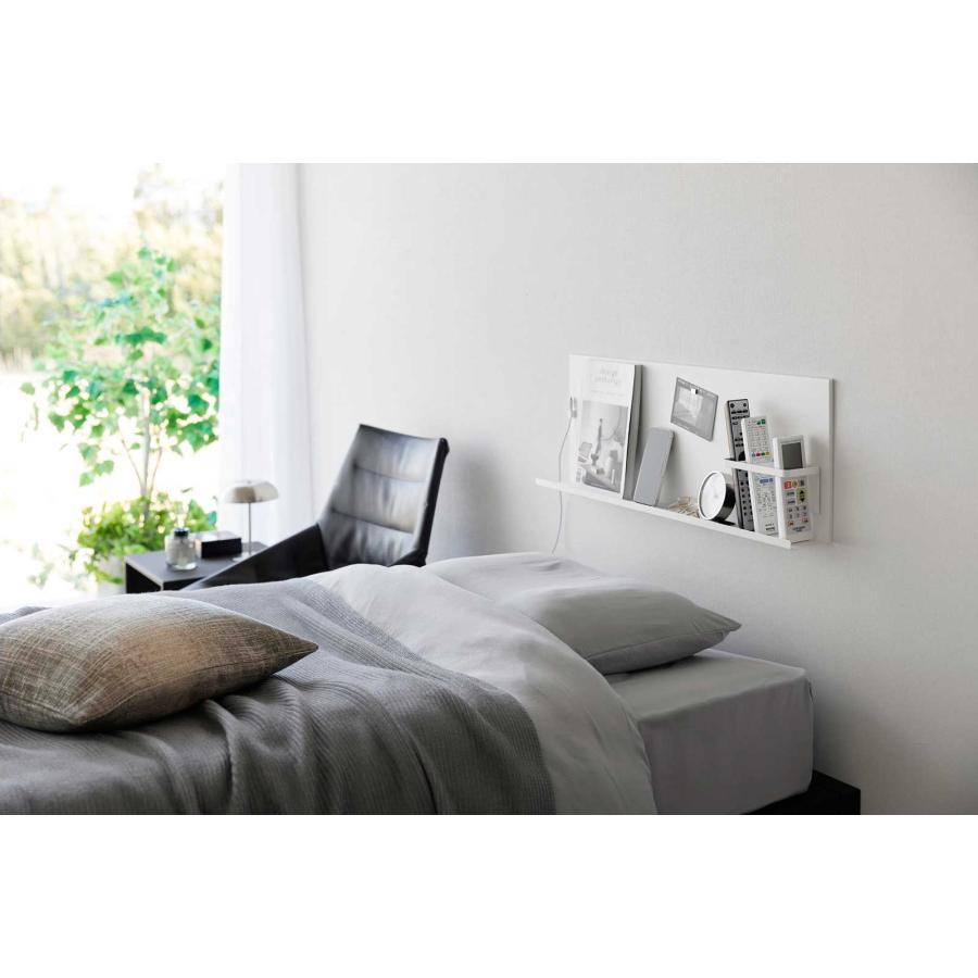 壁面収納 山崎実業 正規品 tower タワー 壁付けスチールパネル リモコンホルダー付き ウォールラック 収納ラック  10352 ホワイト | tower | 03