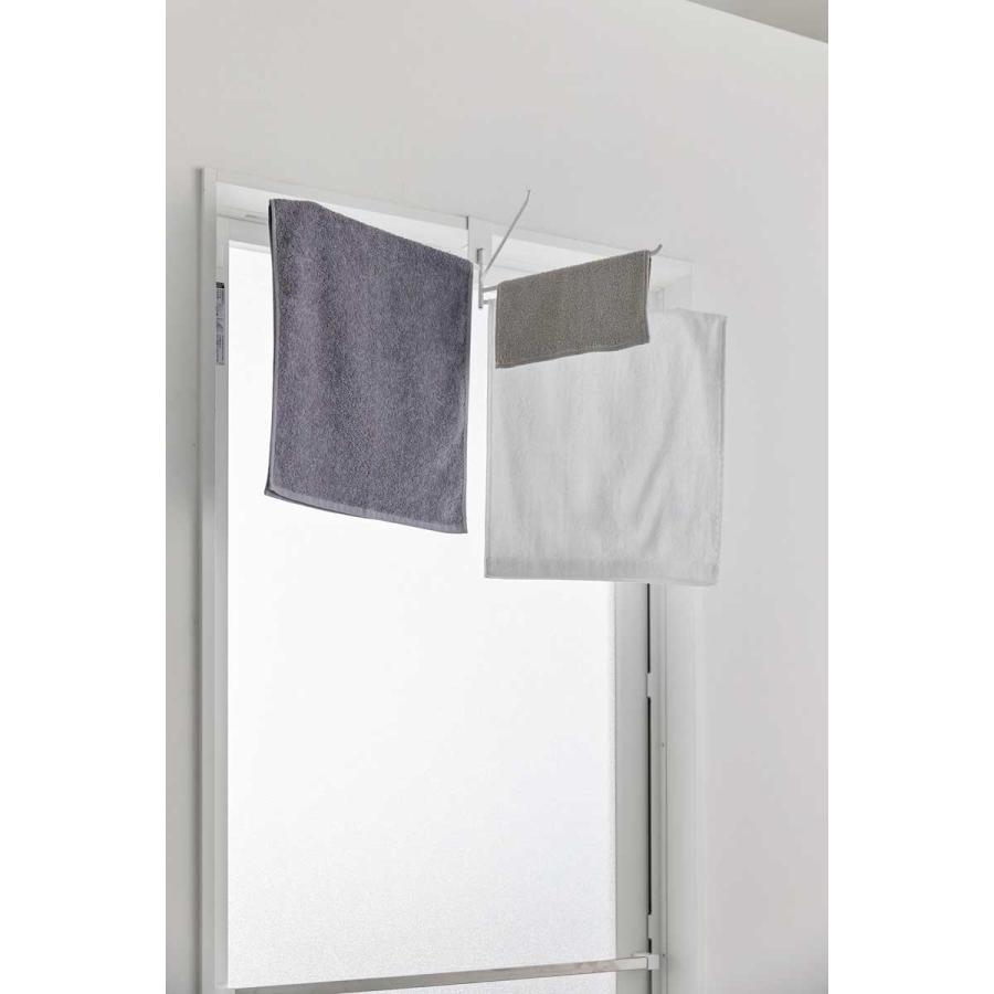 タオルハンガー 山崎実業 正規品 tower タワー 360度回転できる室内物干しタオルハンガー タオルバー タオル掛け  10322 ホワイト | tower | 02