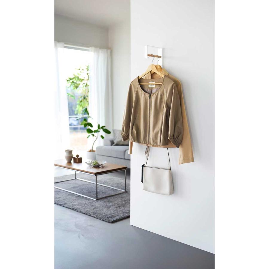 コートハンガー 山崎実業 正規品 tower タワー 壁付けコートハンガー コートフック コート掛け  10407 ホワイト | tower | 03