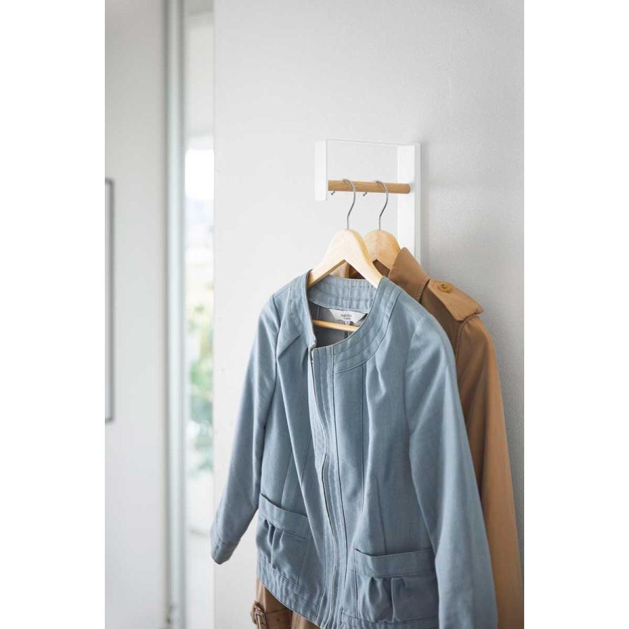 コートハンガー 山崎実業 正規品 tower タワー 壁付けコートハンガー コートフック コート掛け  10407 ホワイト | tower | 04