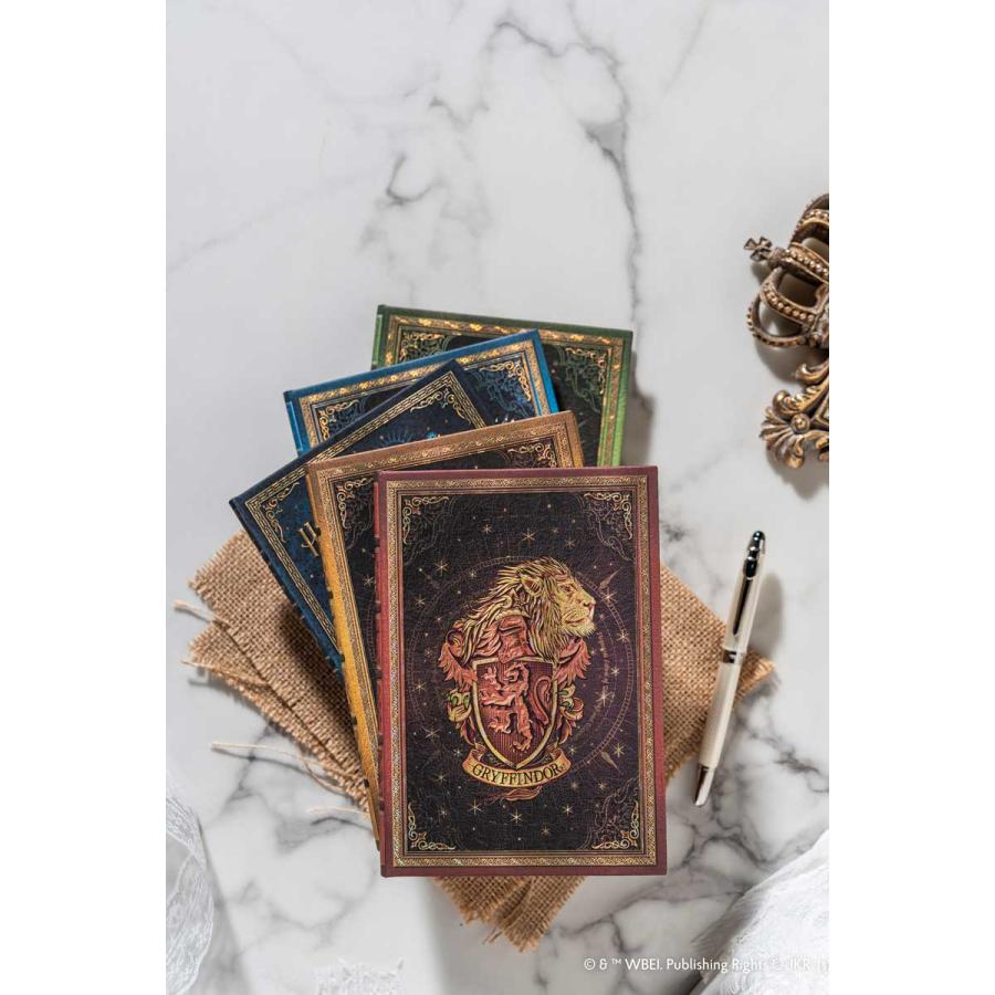 ノートブック 正規品 paperblanks ペーパーブランクス MIDI ハードカバー 罫線 ハリーポッター コレクション ミディ グリフィンドール ノート | paperblanks | 02