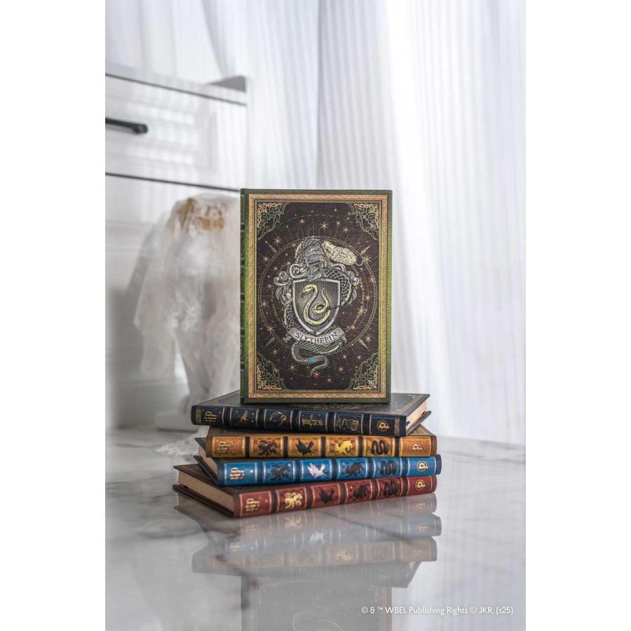 ノートブック 正規品 paperblanks ペーパーブランクス MIDI ハードカバー 罫線 ハリーポッター コレクション ミディ スリザリン ノート | paperblanks | 01