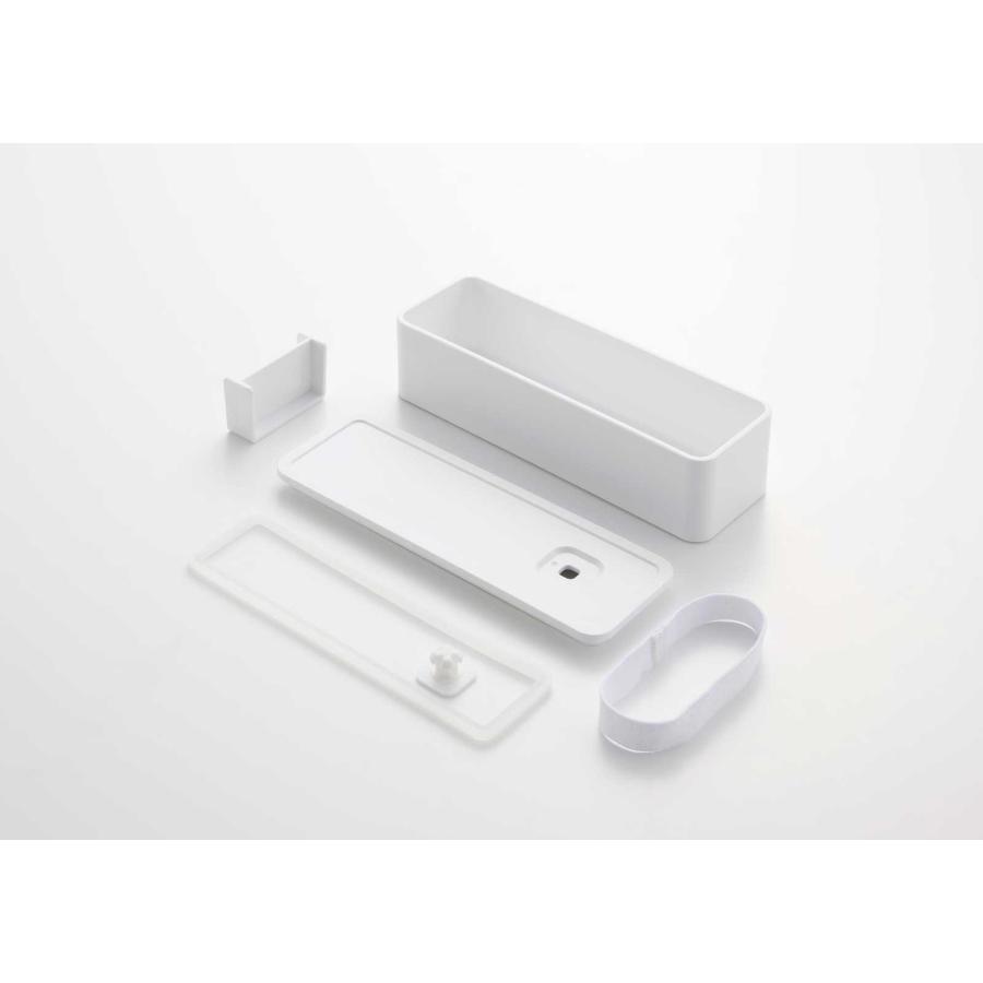弁当箱 山崎実業 正規品 tower タワー バルブ付き密閉ランチボックス 2段 スリム ランチボックス  10272 ホワイト | tower | 06