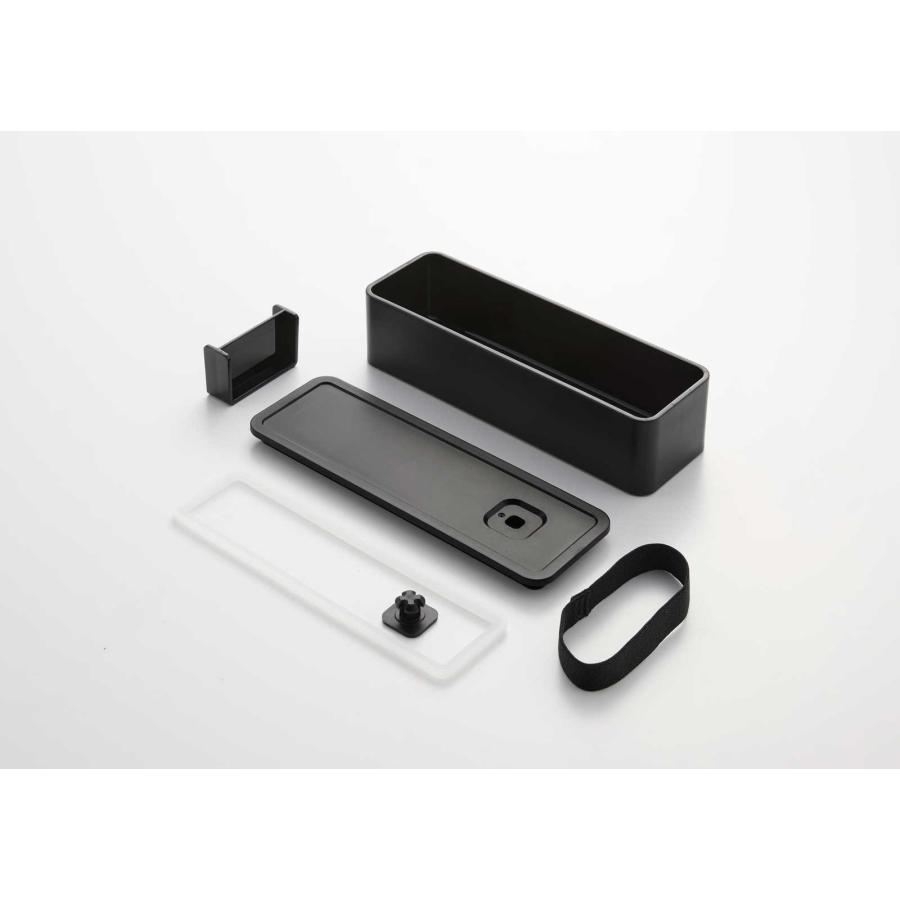 弁当箱 山崎実業 正規品 tower タワー バルブ付き密閉ランチボックス 2段 スリム ランチボックス  10273 ブラック | tower | 06