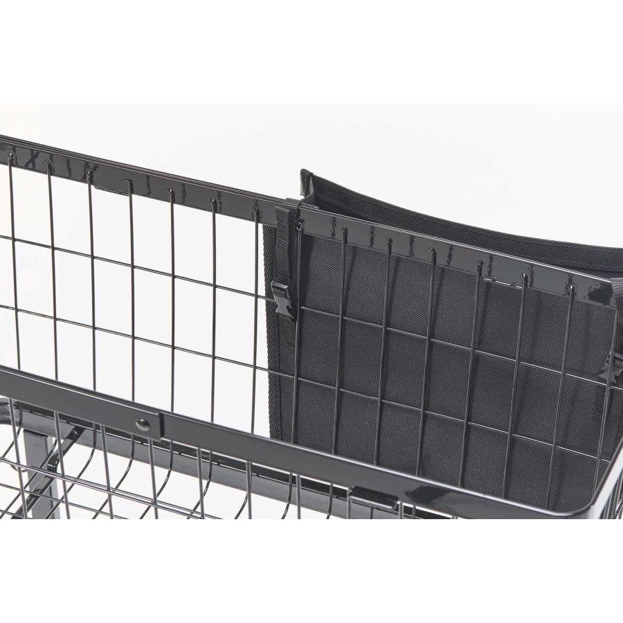 ピンチバスケット 山崎実業 正規品 tower タワー 洗濯カゴに取り付けるピンチ＆ネット収納ポケット ピンチかご  10437 ブラック | tower | 07