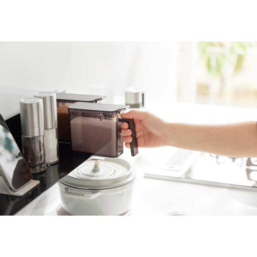 キッチン棚 山崎実業 正規品 tower タワー フィルムフックキッチン棚 ワイド ウォールラック 棚板  10411 ブラック | tower | 06