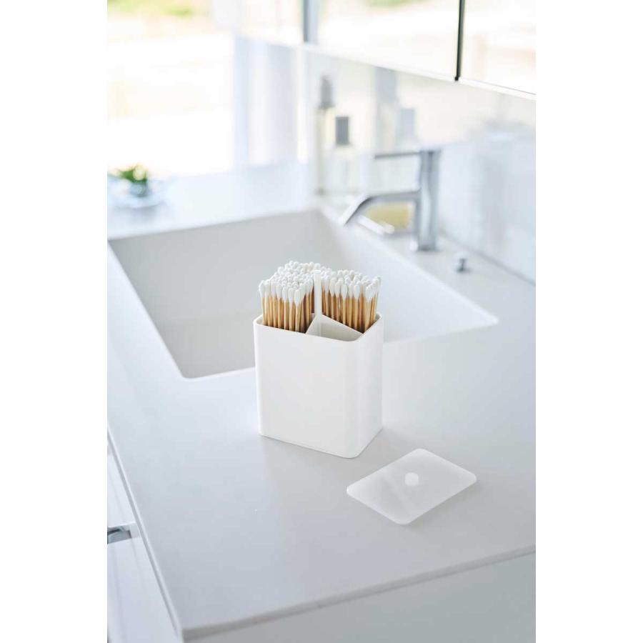 綿棒ケース 山崎実業 正規品 tower タワー ポップアップ式綿棒ケース ケア用品  10284 ホワイト | tower | 06