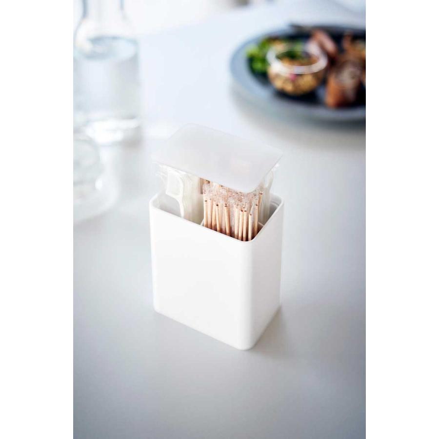 綿棒ケース 山崎実業 正規品 tower タワー ポップアップ式綿棒ケース ケア用品  10284 ホワイト | tower | 07