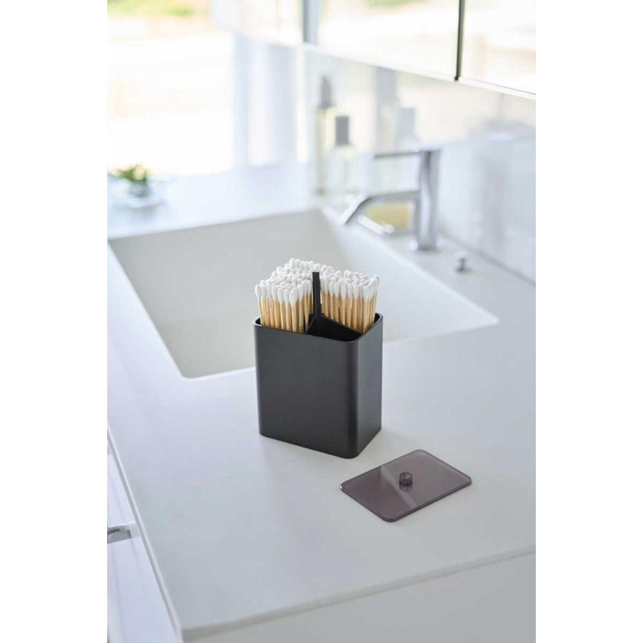 綿棒ケース 山崎実業 正規品 tower タワー ポップアップ式綿棒ケース ケア用品  10285 ブラック | tower | 06