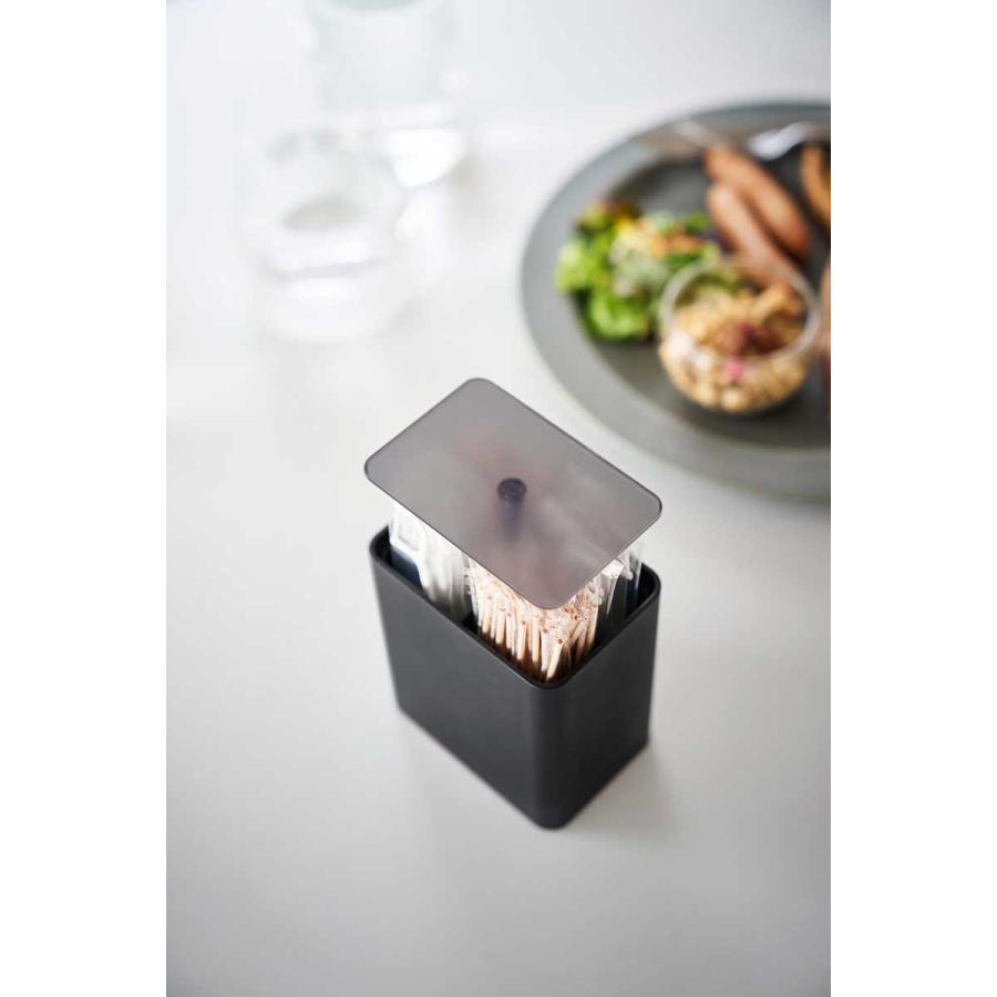 綿棒ケース 山崎実業 正規品 tower タワー ポップアップ式綿棒ケース ケア用品  10285 ブラック | tower | 07