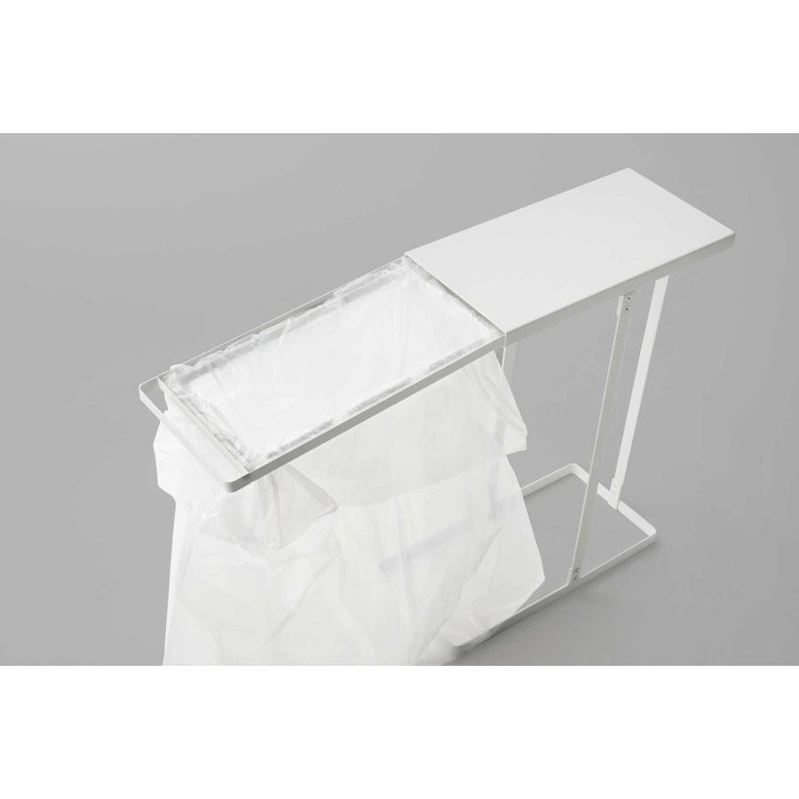 分別ゴミ箱 山崎実業 正規品 tower タワー 引き出す分別ゴミ袋ホルダー タワー スリム 45L ダストボックス キッチン用  10264 ホワイト | tower | 05