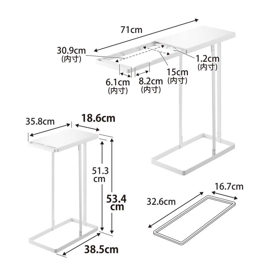 分別ゴミ箱 山崎実業 正規品 tower タワー 引き出す分別ゴミ袋ホルダー タワー スリム 45L ダストボックス キッチン用  10264 ホワイト | tower | 08