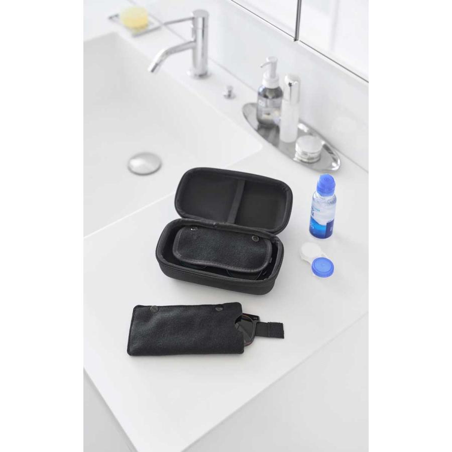 メガネケース 山崎実業 正規品 tower タワー メガネとコンタクトレンズ用品が収納できるメガネケース サングラスケース  10439 ブラック | tower | 03