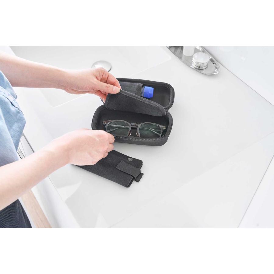 メガネケース 山崎実業 正規品 tower タワー メガネとコンタクトレンズ用品が収納できるメガネケース サングラスケース  10439 ブラック | tower | 04