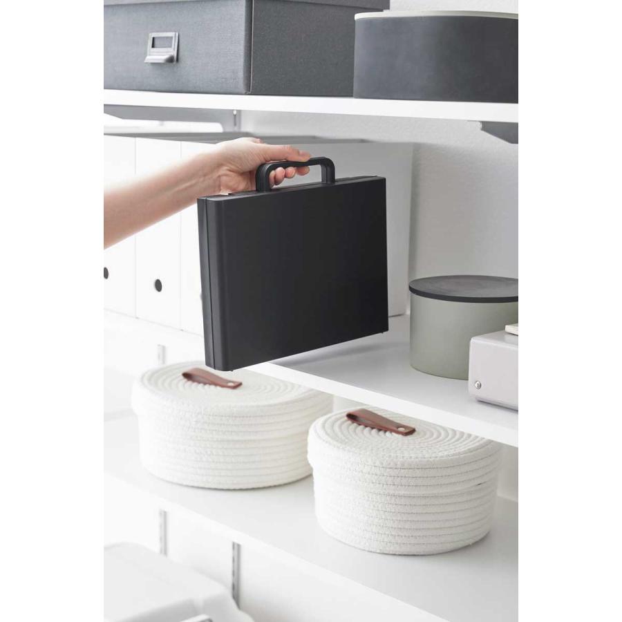 電池ケース 山崎実業 正規品 tower タワー ハンドル付きスリム分別電池ケース 電池収納ケース  10463 ブラック | tower | 06