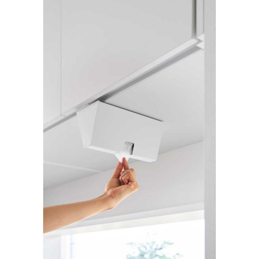 アイラップケース 山崎実業 正規品 tower タワー 戸棚下プラスチックバッグケース アイラップホルダー  10252 ホワイト | tower | 03