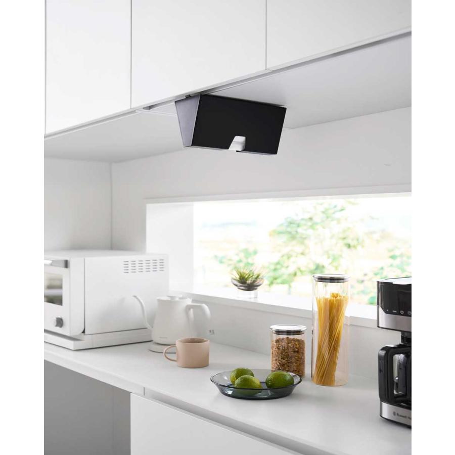 アイラップケース 山崎実業 正規品 tower タワー 戸棚下プラスチックバッグケース アイラップホルダー  10253 ブラック | tower | 02