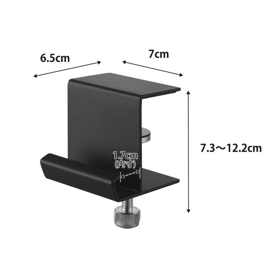 バッグハンガー 山崎実業 正規品 tower タワー テーブル横レジ袋ハンガー レジ袋ホルダー  10483 ブラック | tower | 08
